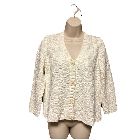 Weekend MaxMara size S/M(?) Women's SWEATER Boxy Fit Creamy-White Max Mara B25 - Picture 1 of 7